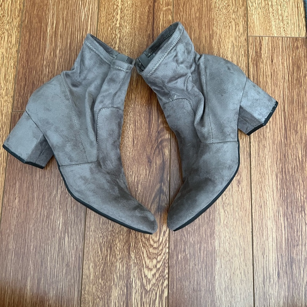 Stylish Gray Ankle Boots